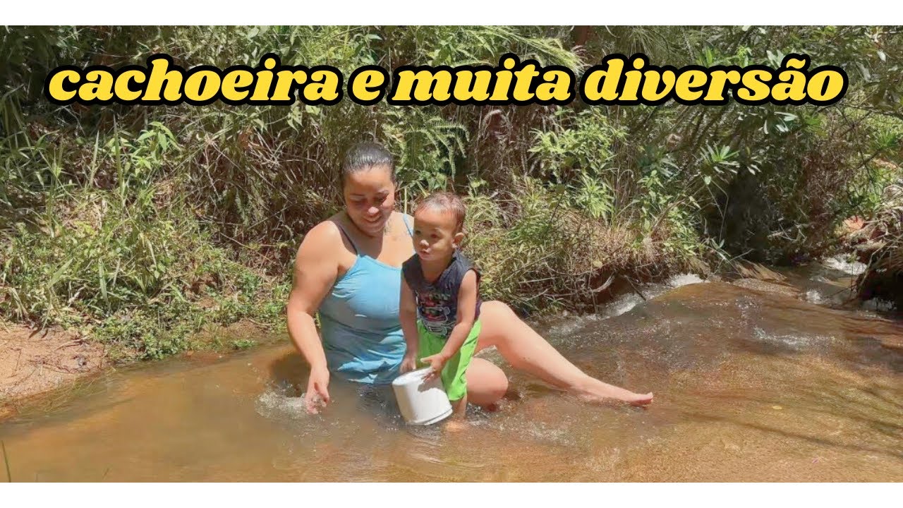Comprinhas,parquinho e cachoeira