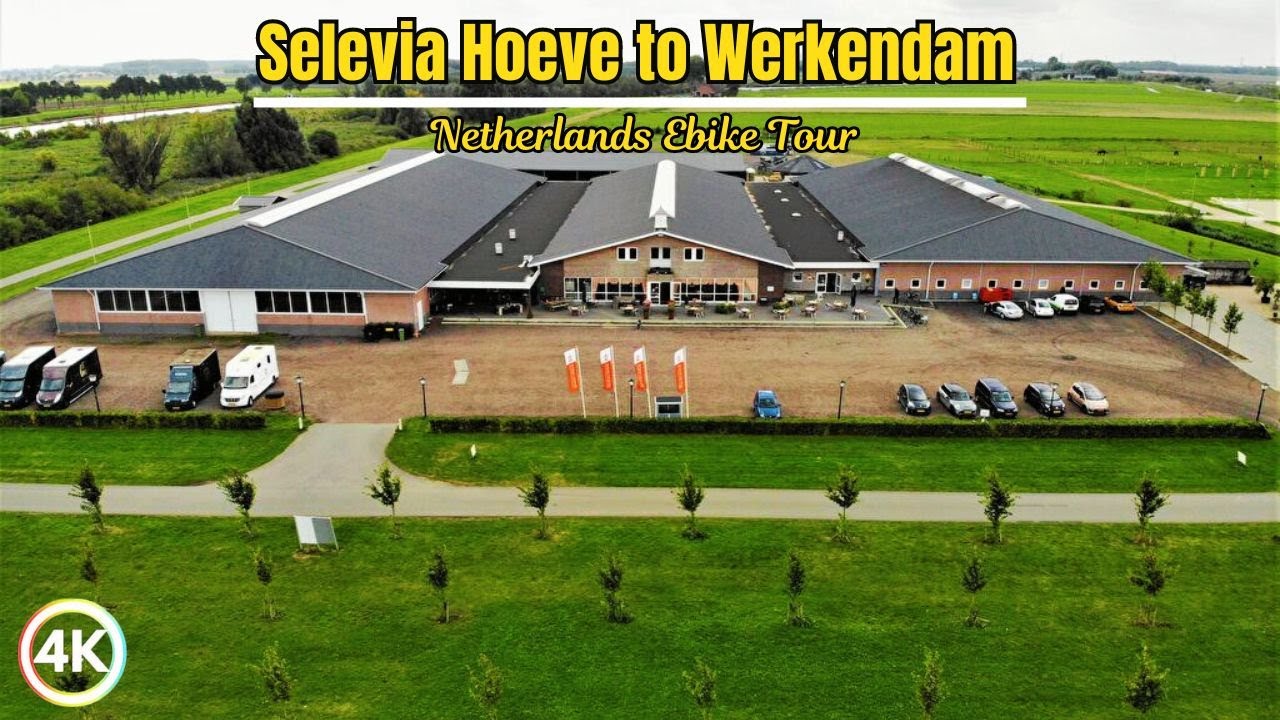 E-biking 🇳🇱:  Restaurant Selevia Hoeve to Werkendam, Netherlands - 4K HDR | Werkendam Vlog