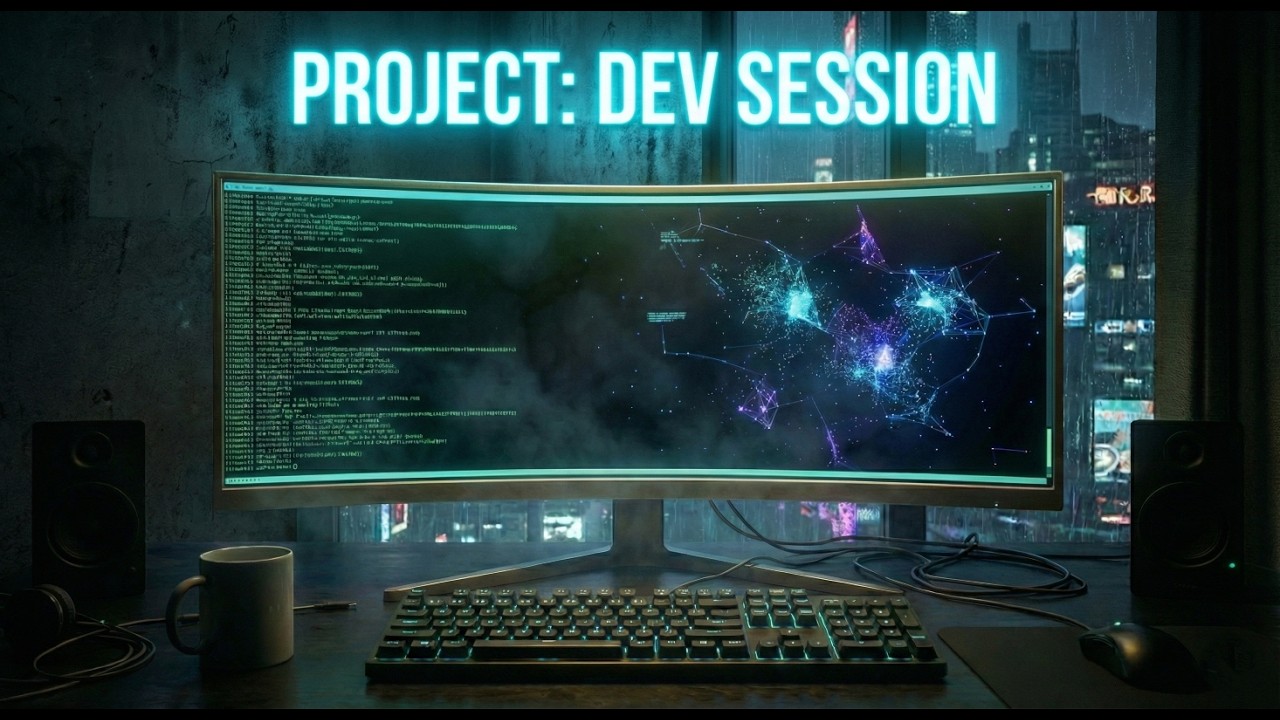 Cyberpunk Focus Dev Session 💻 | Minimal Techno for Programming (No Distractions, No Vocals)