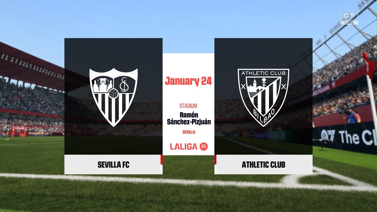 Sevilla FC vs Athletic Club Bilbao FC 26 Prediction La Liga Round 21 Full Gameplay [PS5]