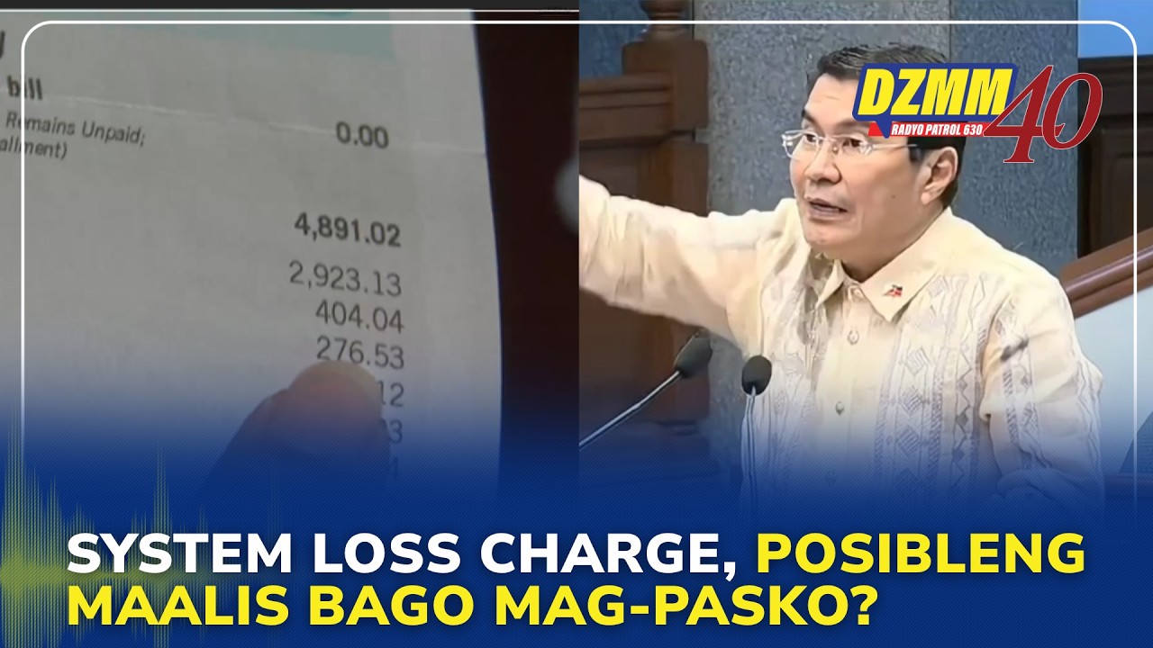 System loss charge removal from power bills possible before Christmas: Tulfo | (31 July 2026)