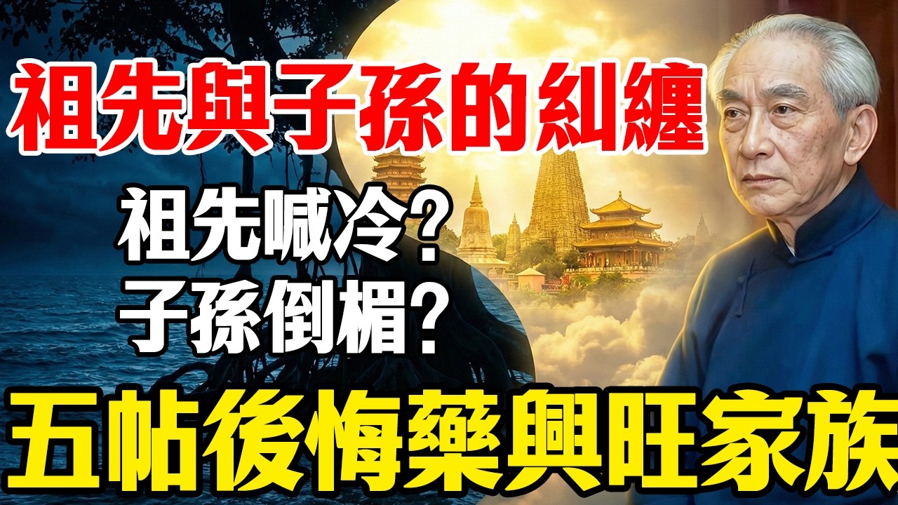 祖先喊冷，子孫倒楣？南懷瑾揭秘「海葬、樹葬」的恐怖真相：別讓你的「孝心」變成祖先的「刑具」！#南懷瑾  #生死輪迴  #風水  #超度  #因果報應