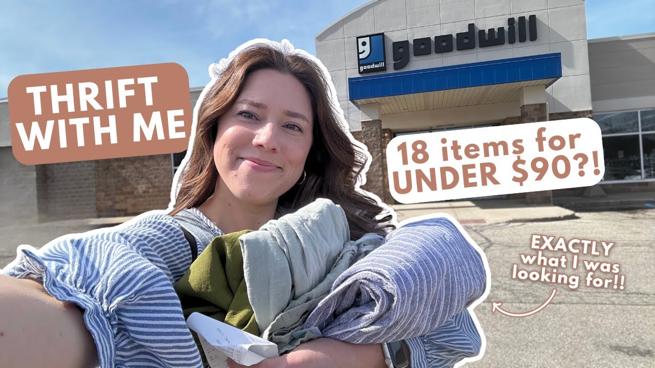 Finding EVERYTHING on my Thrift List! | Thrift With Me | Thrift Haul Try On | Goodwill Thrift Haul