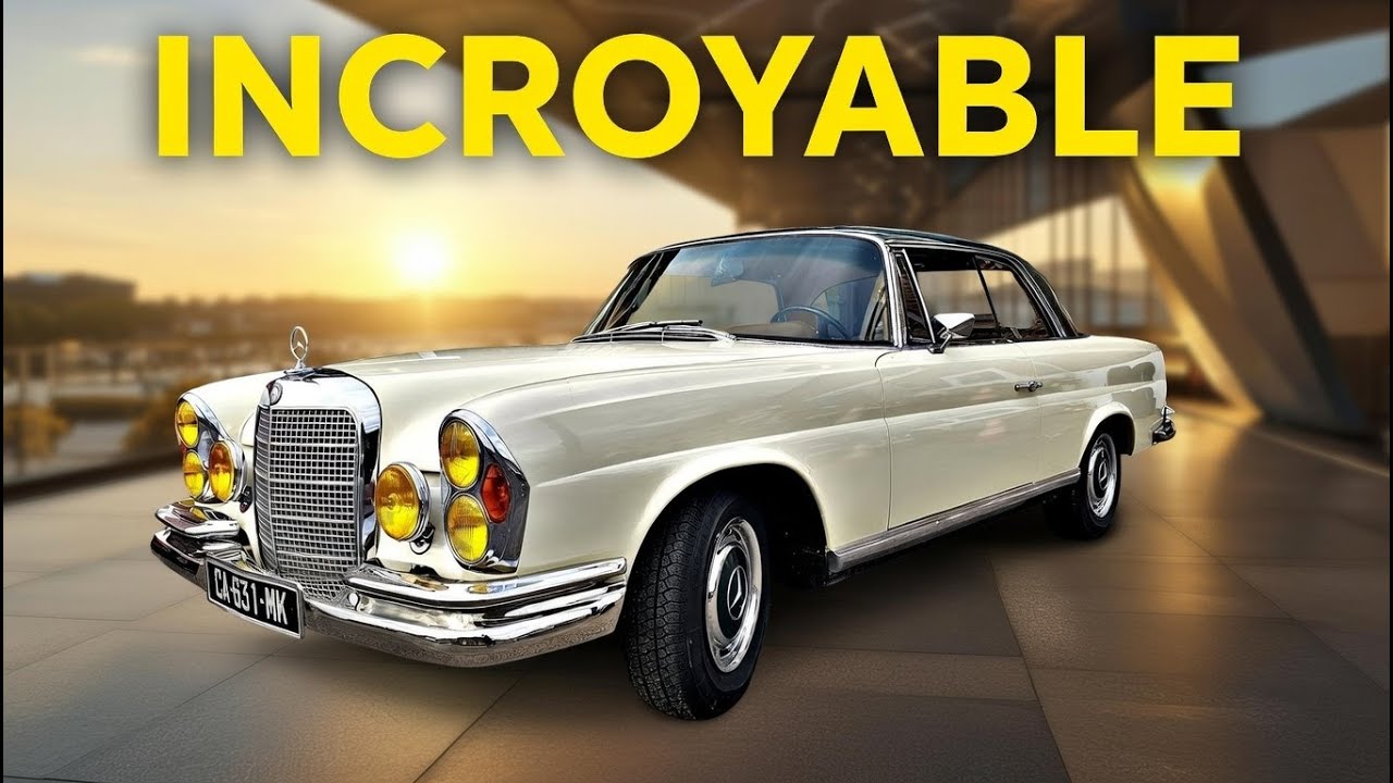 LE VÉRITABLE LUXE INDÉMODABLE : LONG COUPÉ MERCEDES 280 SE ! (1968)