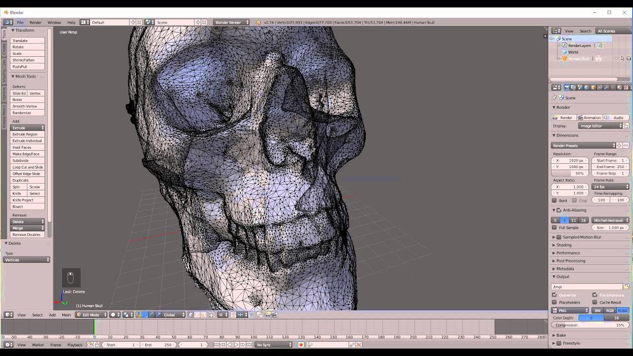 Tutorial Blender 03 - Importar arquivos .STL, limpar geometria e fechar buracos