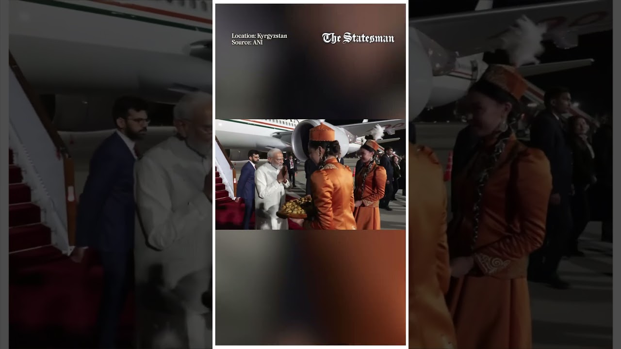 PM Modi Arrives in Bishkek for 26th SCO Summit | #shorts