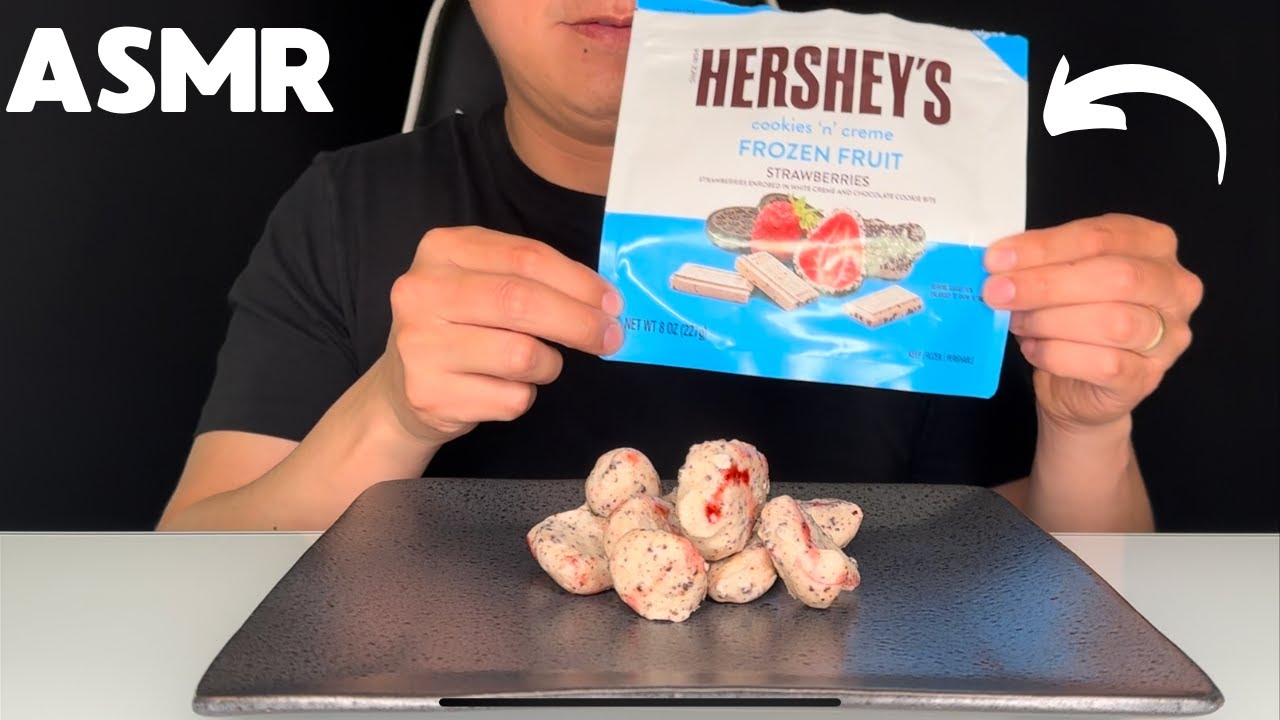 Fresas cubiertas con chocolate Cookies&Cream - ASMR