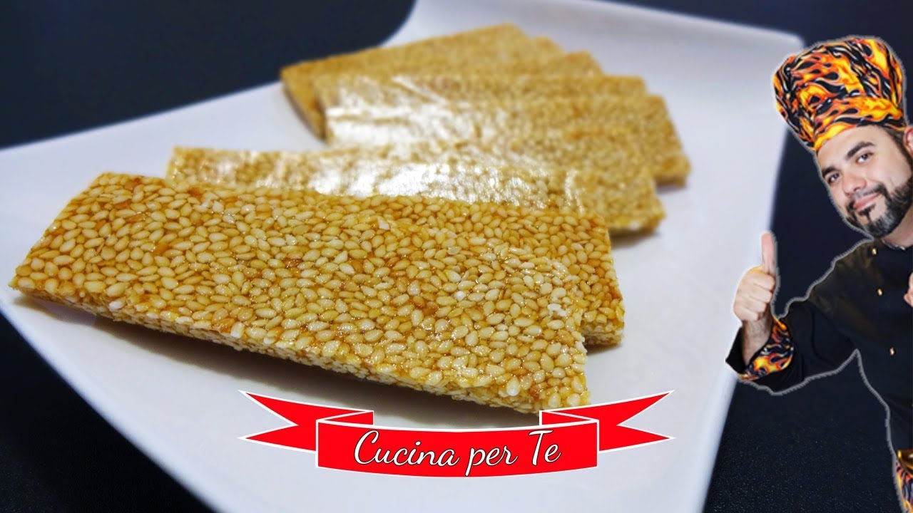 Croccante al Sesamo e Miele (Giurgiulena) - Dolci