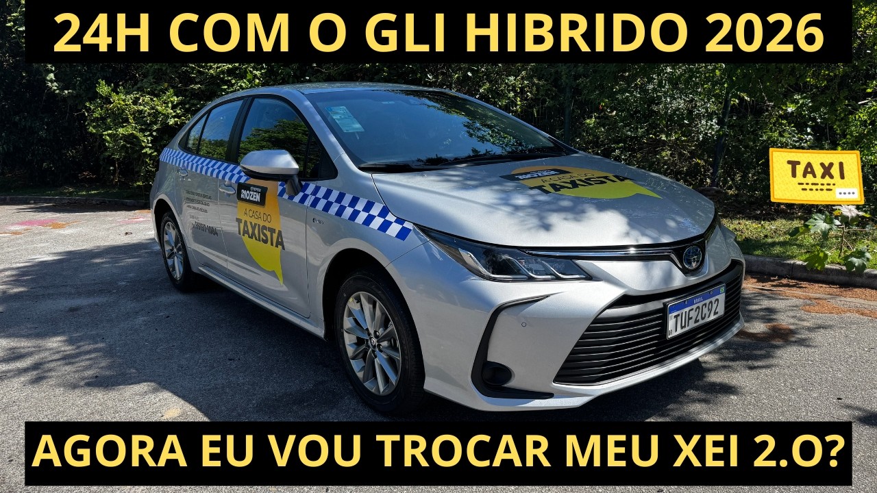 🔴 FIQUEI 24h COM COROLLA GLI HIBRIDO - É MANCO MESMO? ANDA BEM? MELHOR ELE OU O BYD KING?