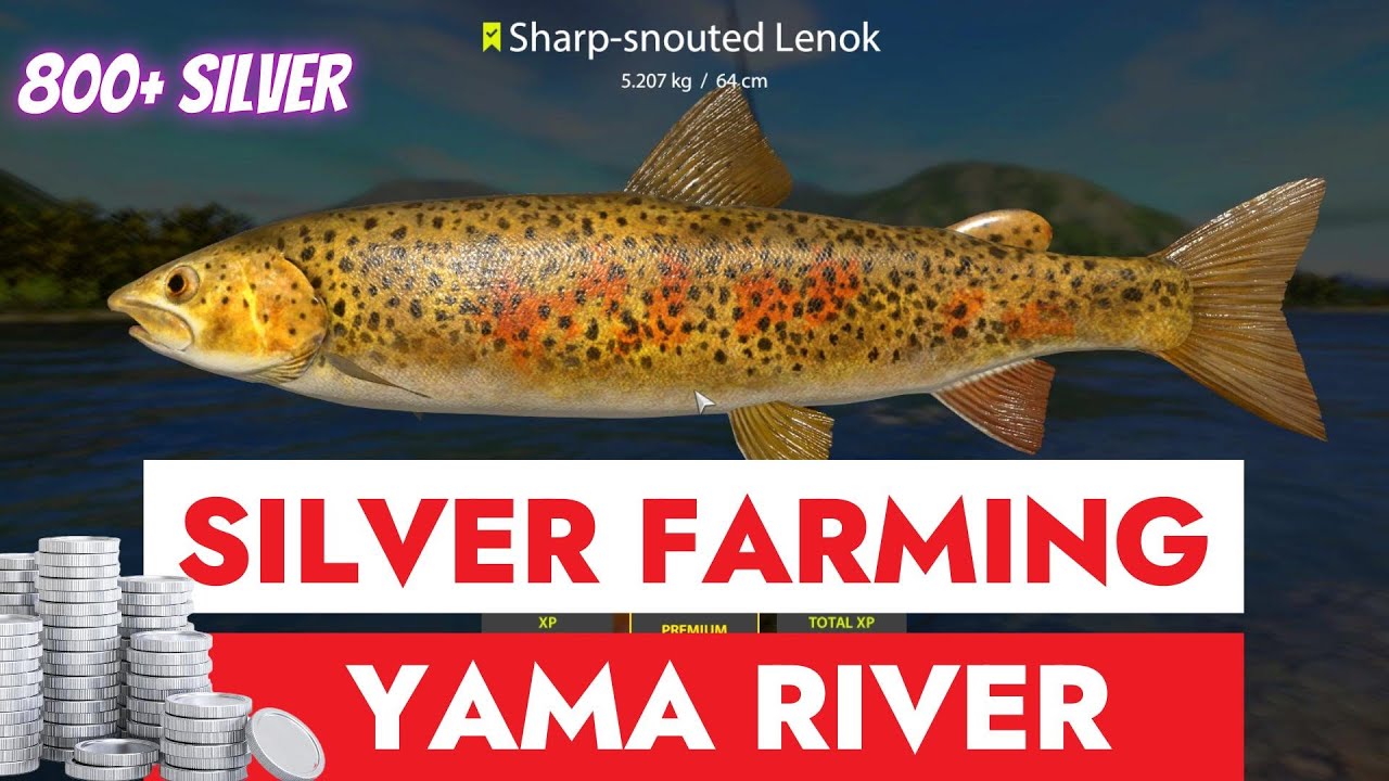 RUSSIAN FISHING 4 - RF4 - SILVER FARMING - YAMA RIVER