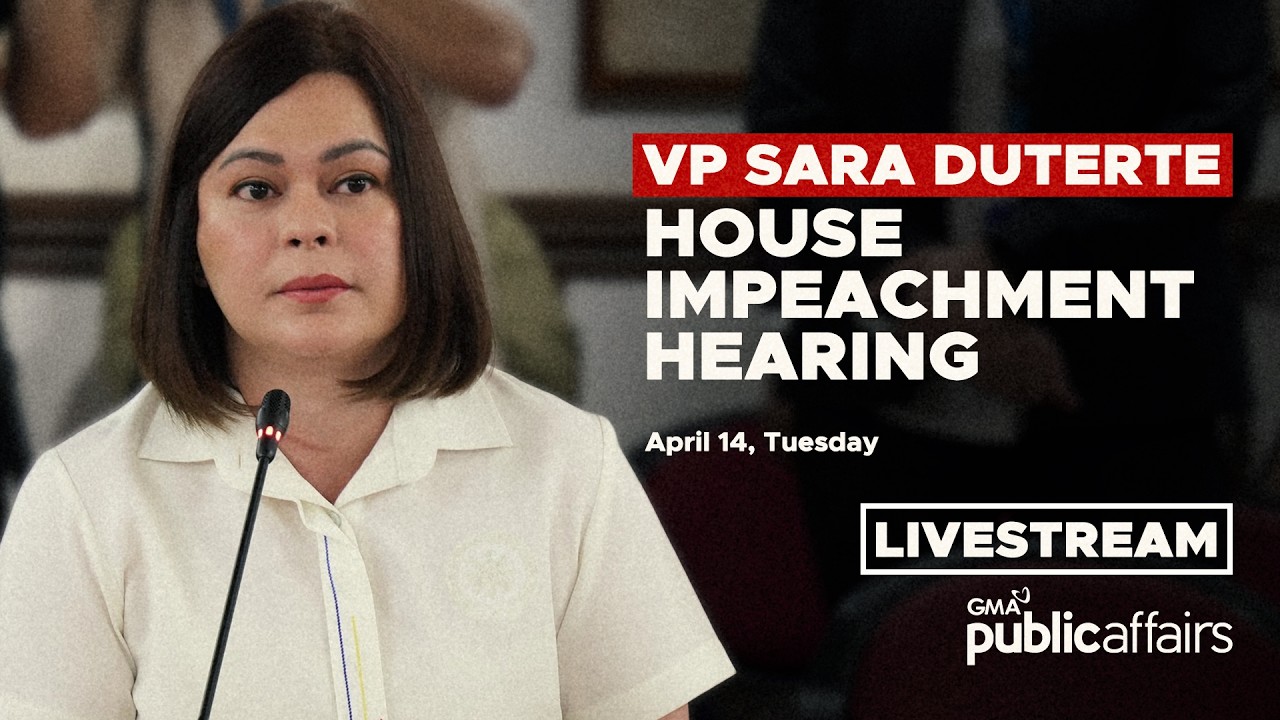 LIVE &ndash; HOUSE IMPEACHMENT HEARING LABAN KAY VP SARA DUTERTE