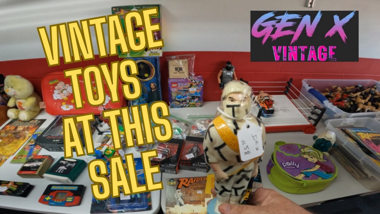 I found vintage 80s toys at this sale
