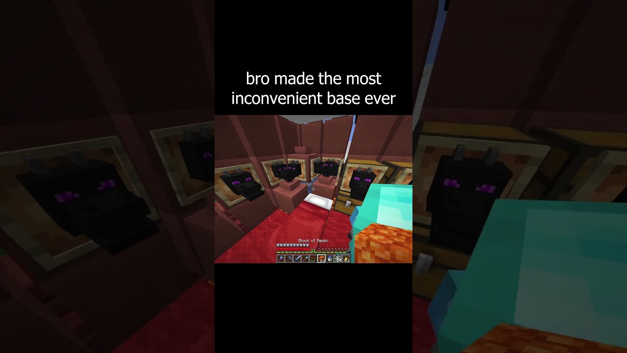 bro made the most inconvenient base ever