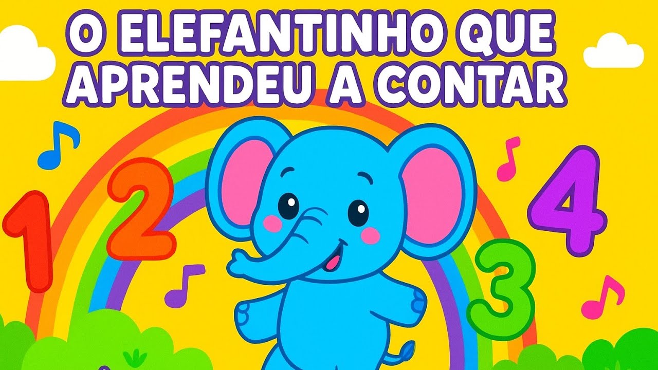 🐘 O Elefantinho que Aprendeu a Contar – Música Infantil Divertida!