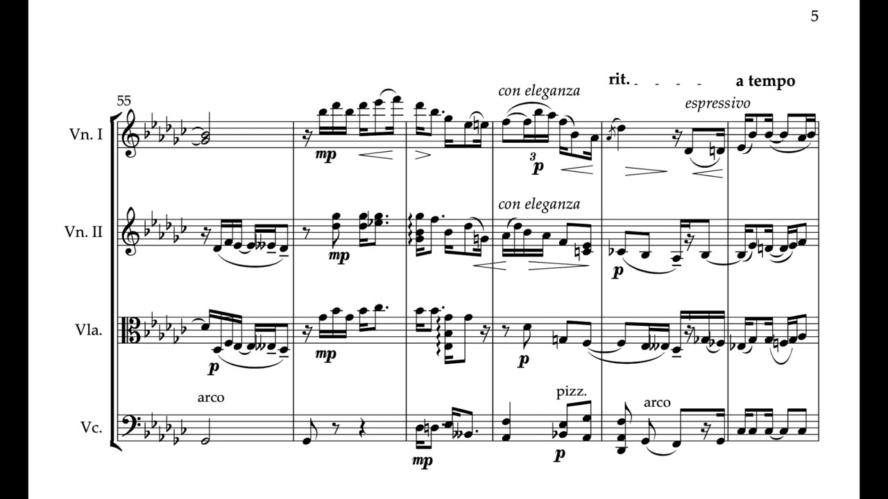 Graceful Ghost Rag (for string quartet)