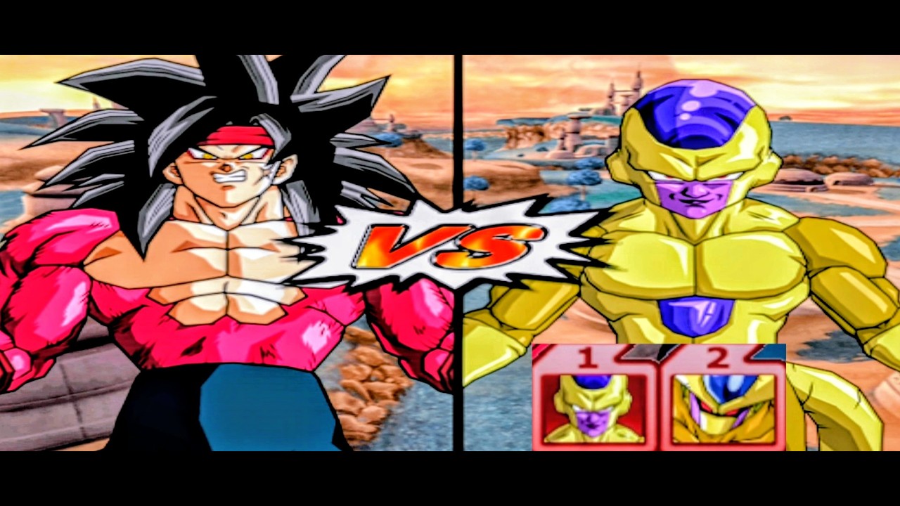 SSJ4 Bardock vs Golden Frieza & Golden Cooler | Ultimate Saiyan Battle | DBZ BT3 Mod |