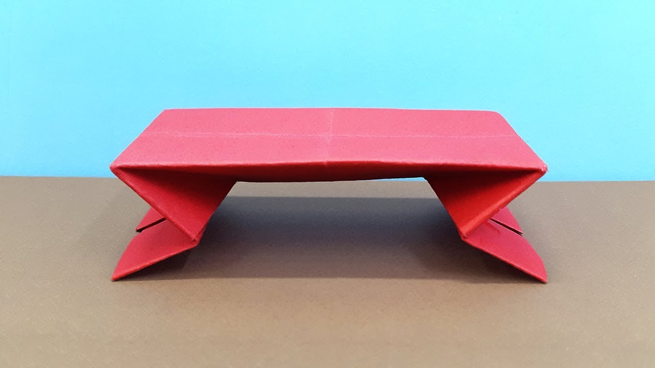 Paper Table Making Out of Color Paper - DIY Paper Craft for Handmade Craft Creators