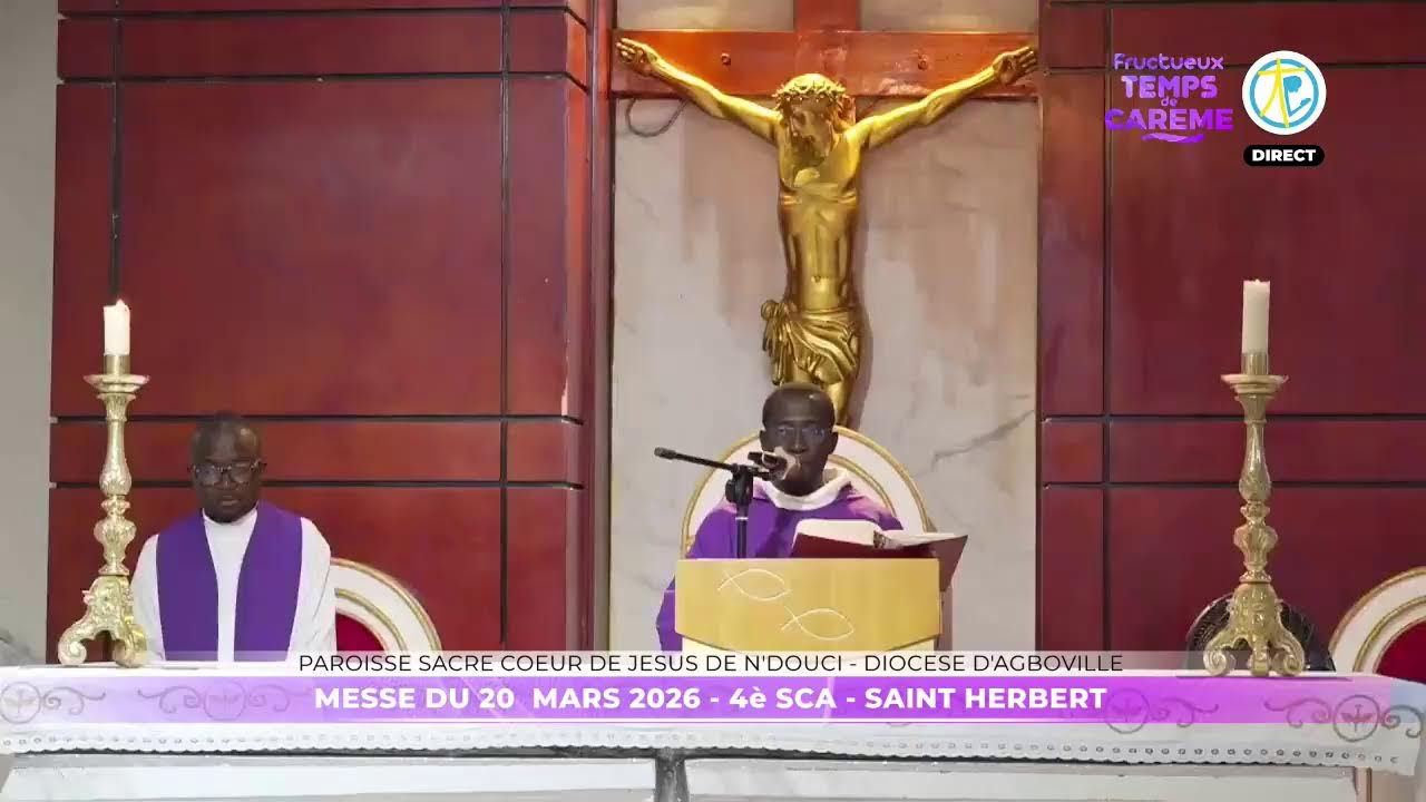 Messe du 20 mars 2026 en direct de la paroisse Sacré Coeur de Jésus de Ndouci