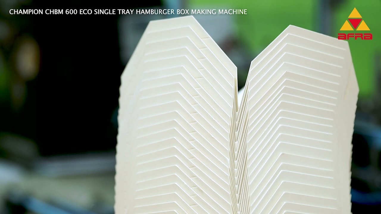 Champion CHBM 600 Eco Single Tray Hamburger Box Making Machine