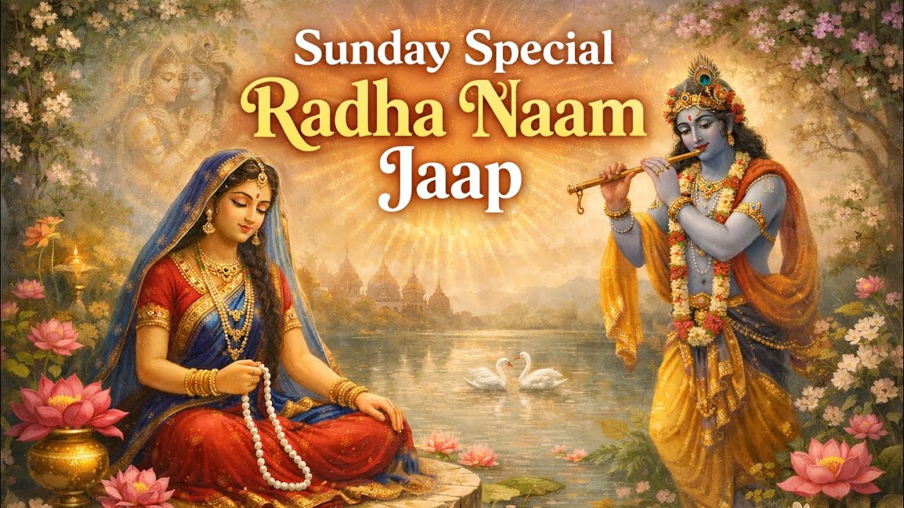 Sunday Special Radhe Krishna Naam Jaap | 108x Chanting for Divine Blessings