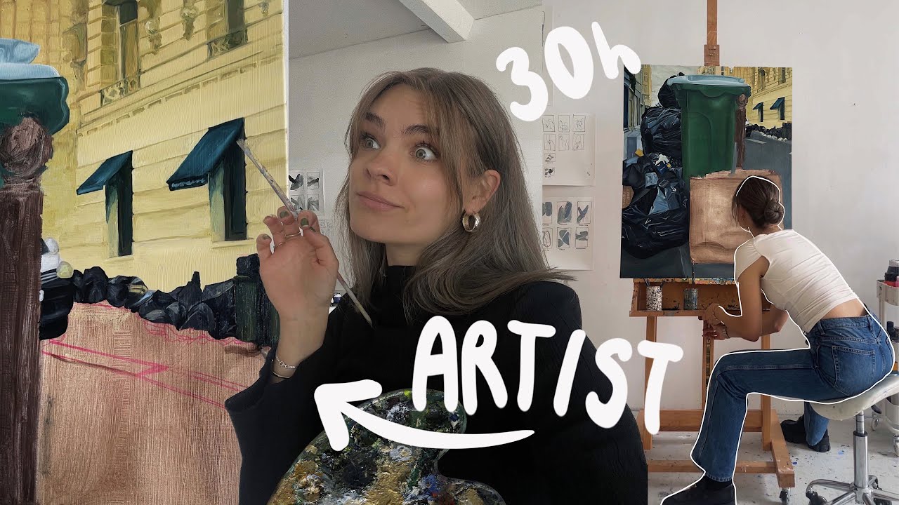 realistic art studio week in my life as an artist