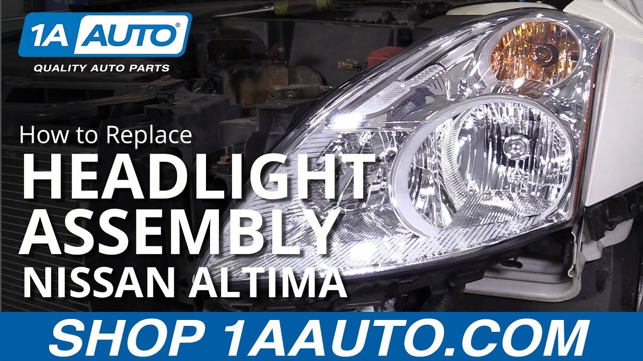 How to Replace Headlight Assembly 10-12 Nissan Altima