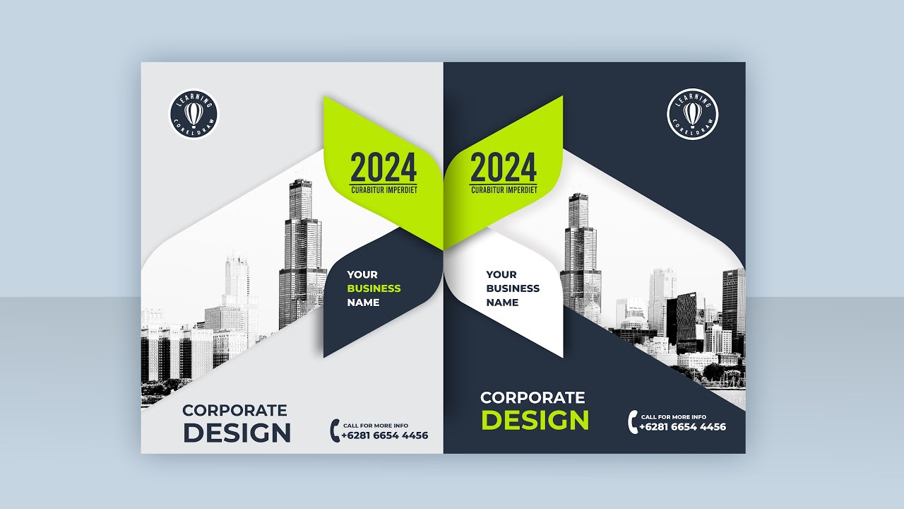 Design Corporate Book Cover Design with corel draw