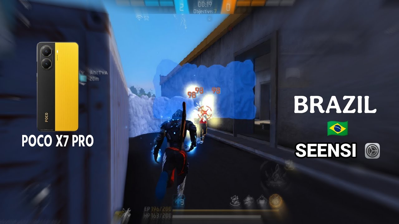 Poco X7 Pro 3.0🥶 BRAZIL 🇧🇷 SEENSI⚙️ #freefire #ff YT#shortvideo #gameplay @NG_ANGRY 