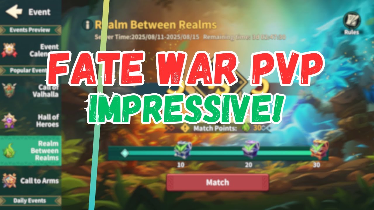 F2P PVP GAMEPLAY WITH AXETHROWER Fate War (GAMEPLAY LOOKS GOOD)
