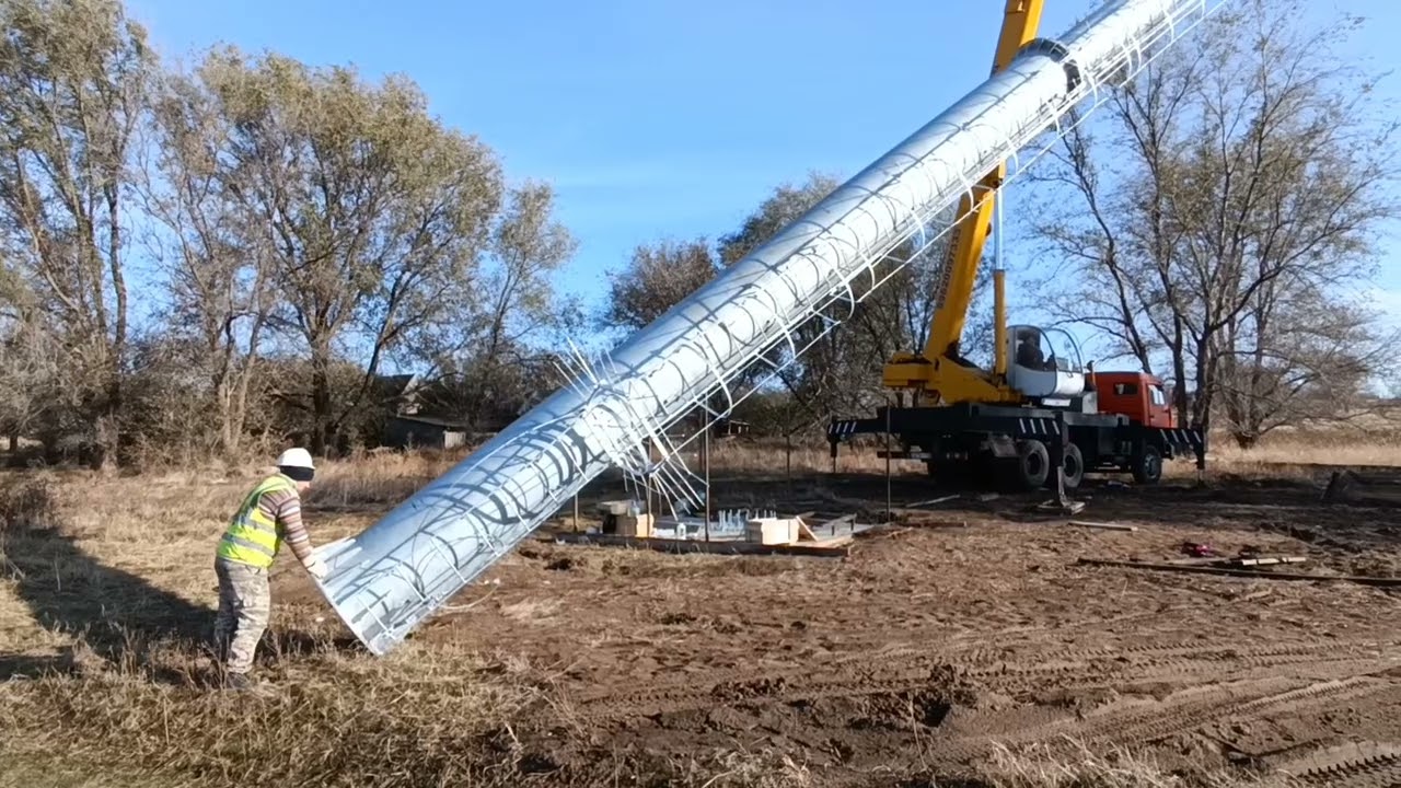Монтаж вышки сотовой связи
