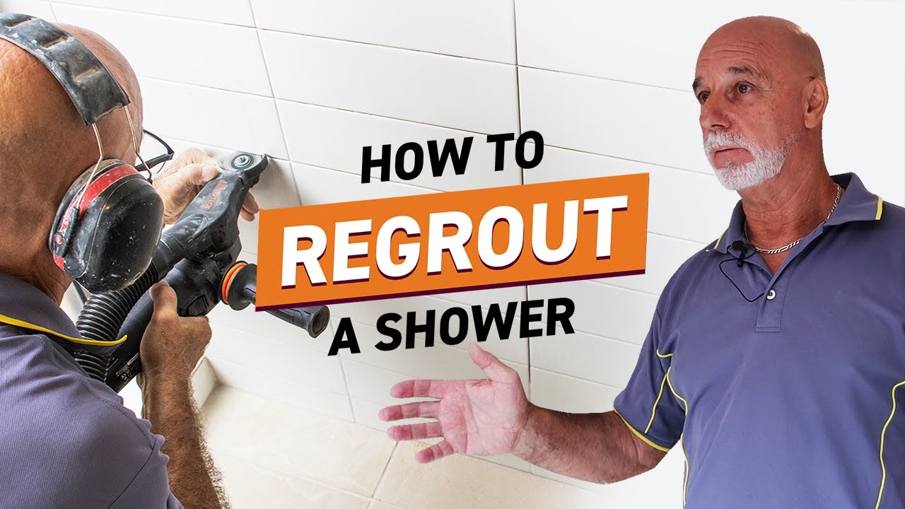Regrouting a Shower