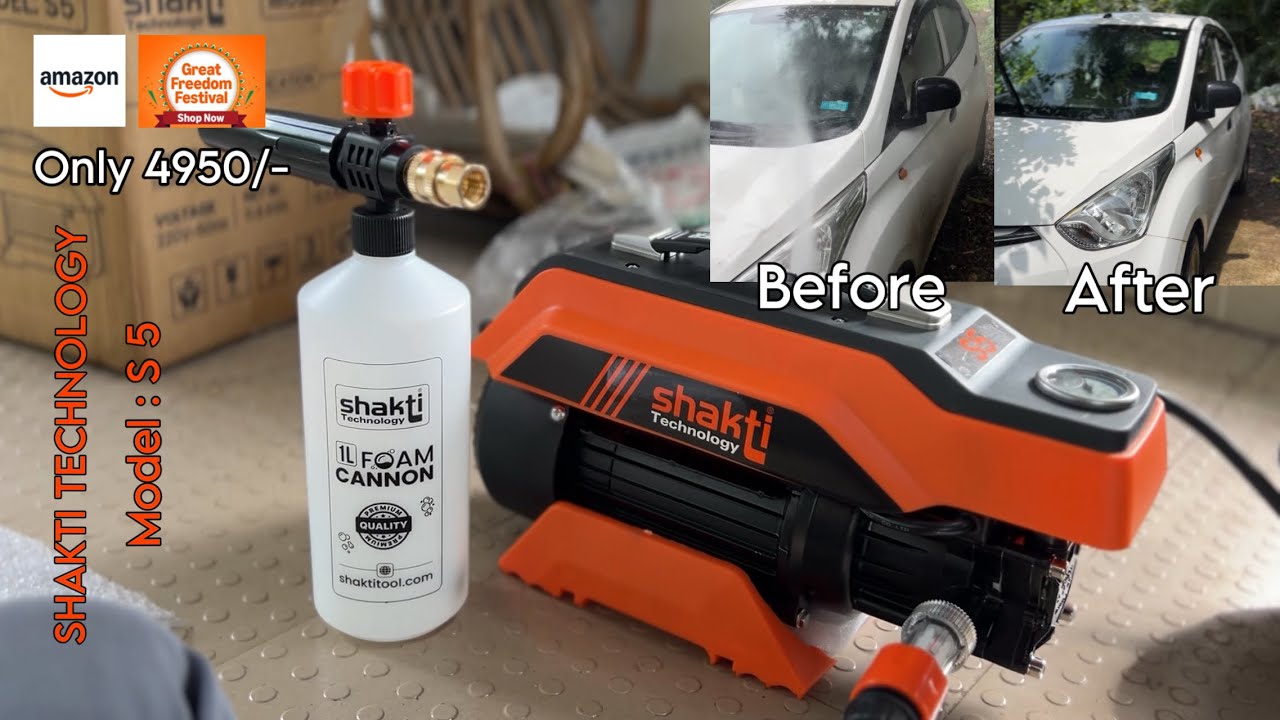 Shakti Technology S5 Car Washer ₹4,999 | Budget Car Washer Test & Real Car Wash Results 🔥