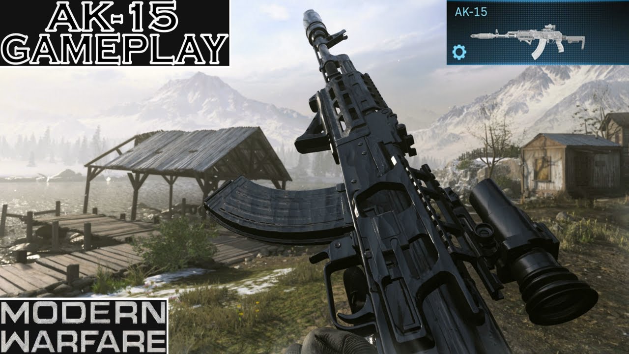 Modern Warfare AK-15 (AK-47) Obsidian Camo Gameplay