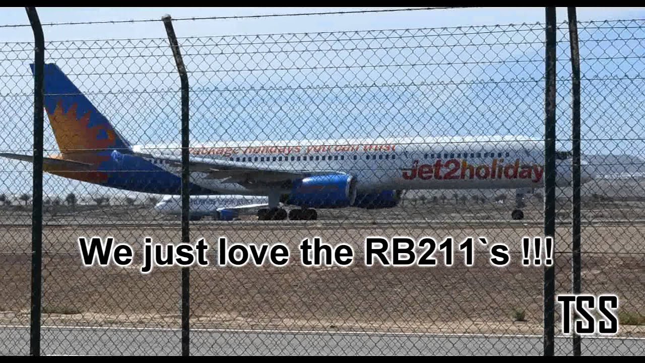 Boeing 757-200 RB211-535E4 INSANE buzz saw sound!!!!