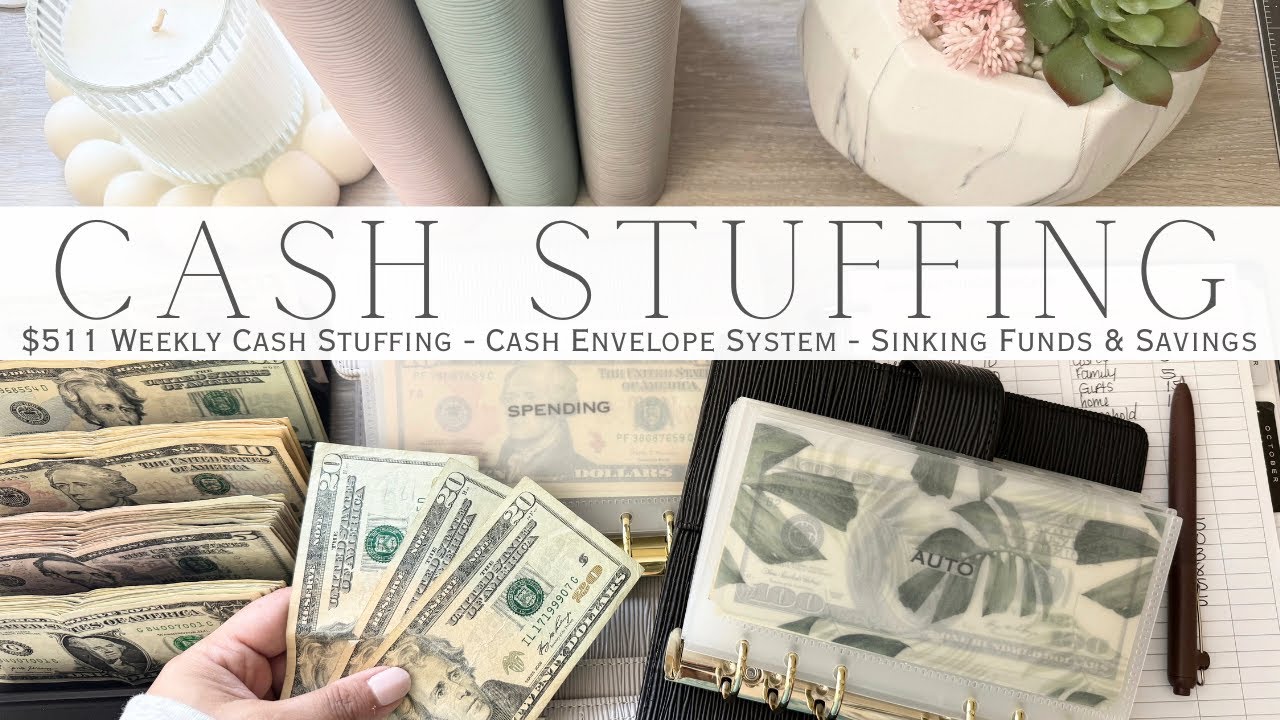 Weekly Cash Stuffing $511 | Cash Envelope System | Sinking Funds & Savings Challenges