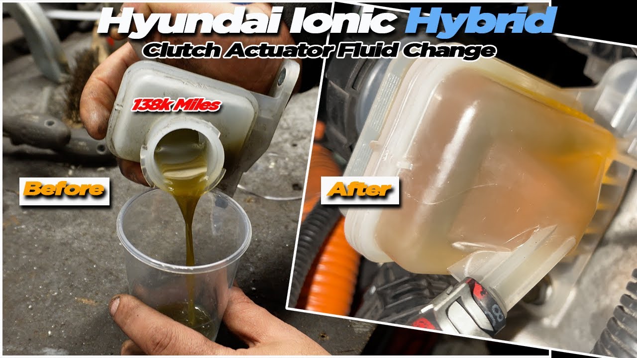 Hyundai Ioniq Hybrid MUCKY Clutch actuator Fluid | You must change it !@hybridsolutiondiagnostics