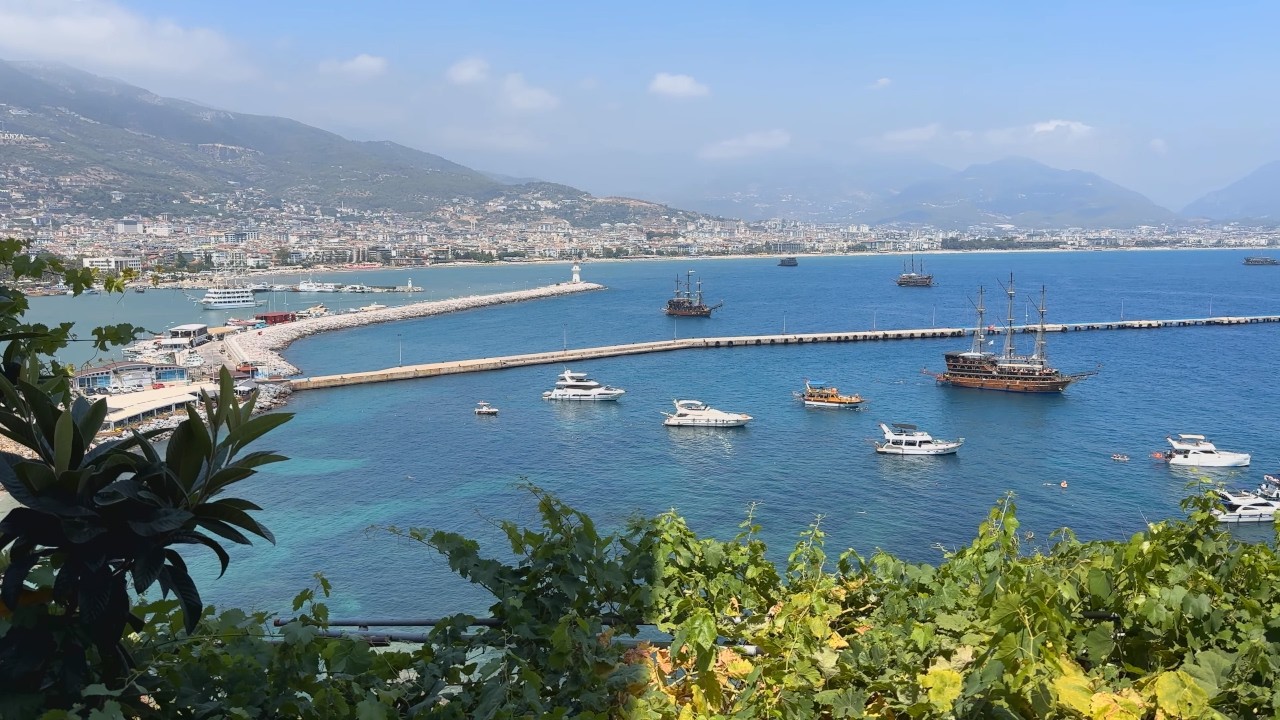 Alanya tersane medieval harbour area walk, (Antalya) Turkey 2025