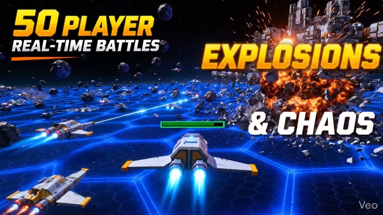 50 Player Real-time  Battles