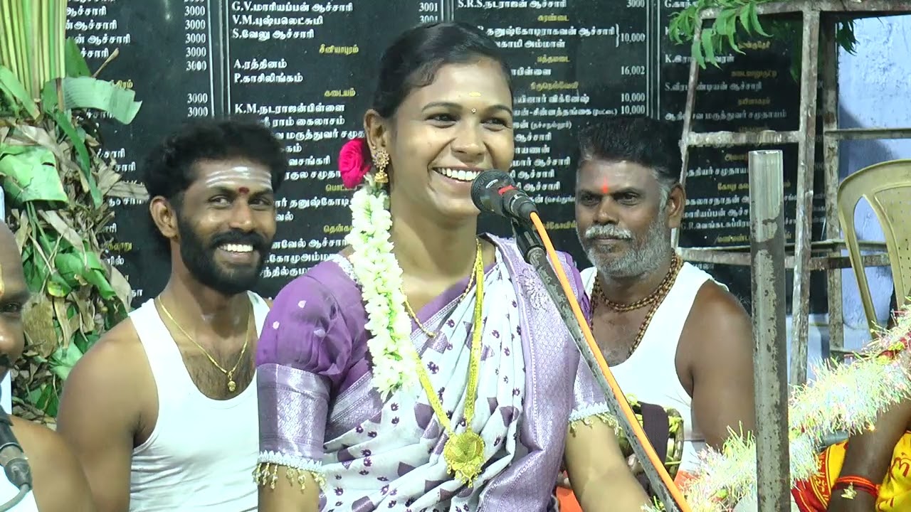 தென்காசி மாவட்டம் ஒரு பகுதியில் நடைபெற்ற புவனா வில்லுப்பாட்டு அரியபுரம்