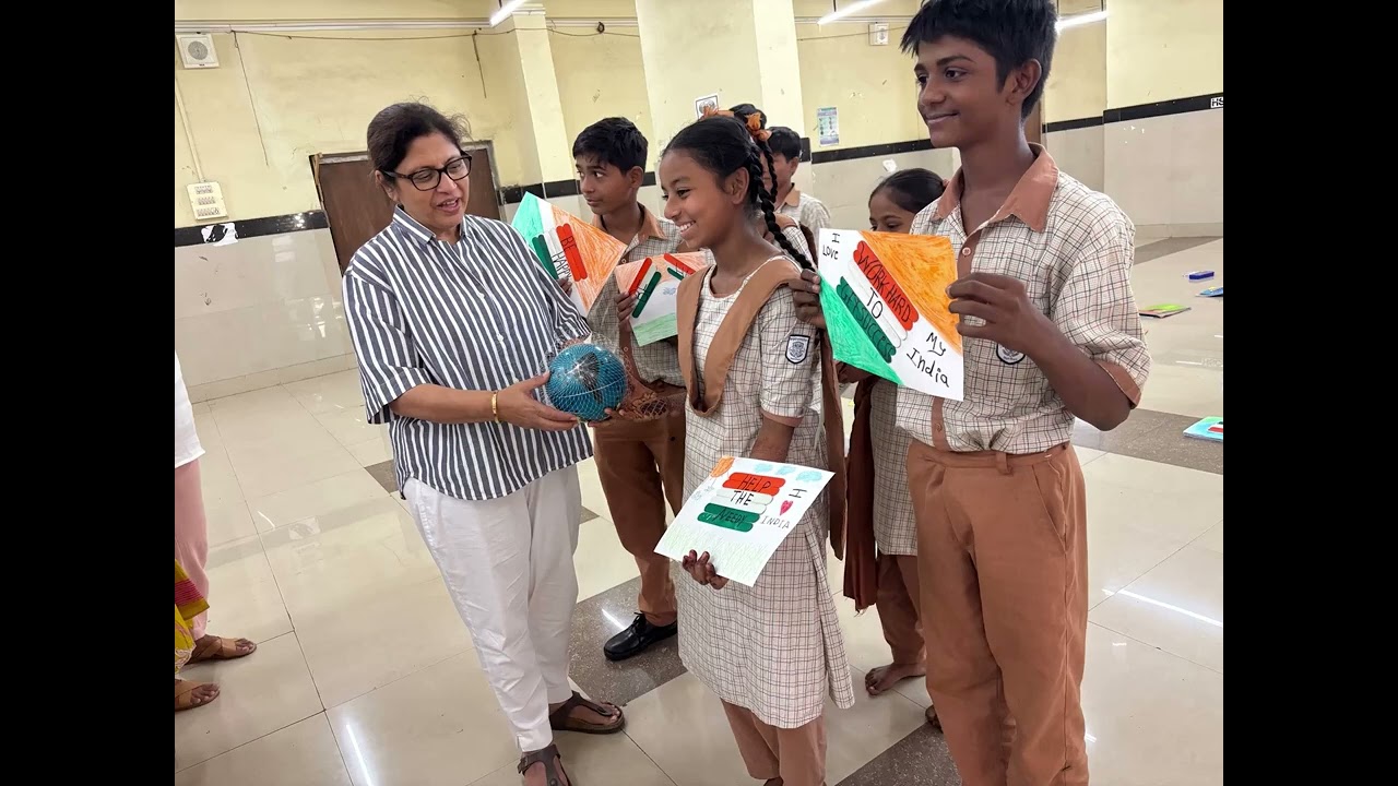 Flag making workshop for Republic Day