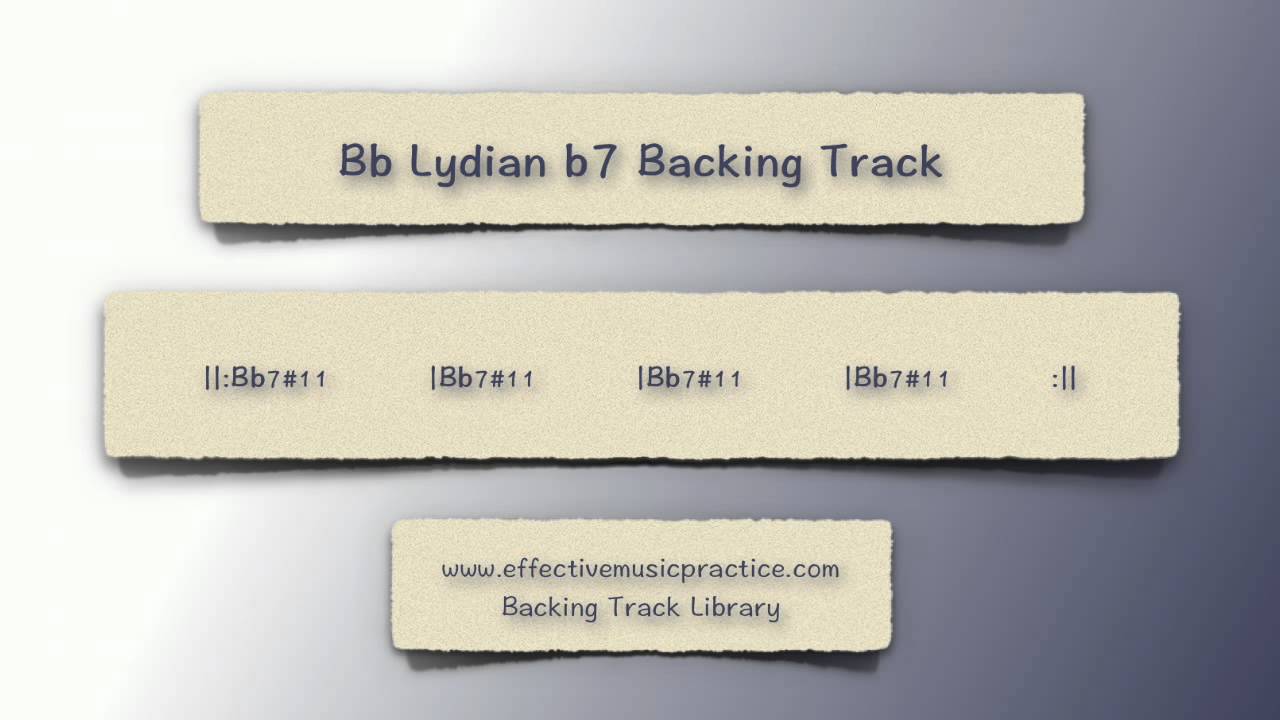 Bb Lydian b7 Backing Track