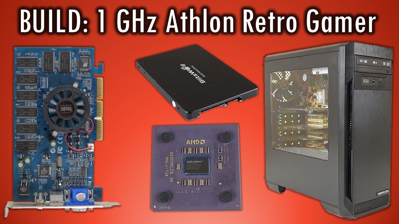 Building a 1 GHz AMD Athlon Retro Gaming PC with PowerVR Kyro II and 120 GB SSD