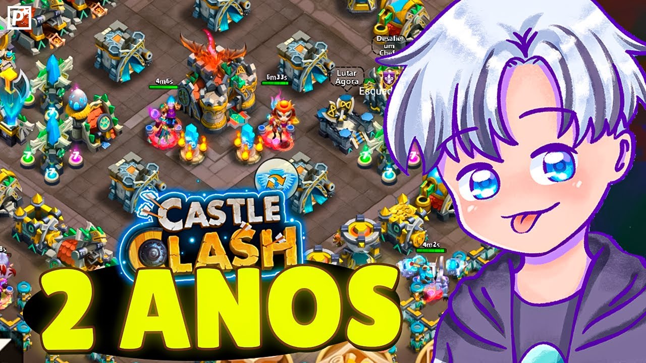 O primeiro jogo do canal? Visitando o CASTLE CLASH depois de 2 ANOS!!
