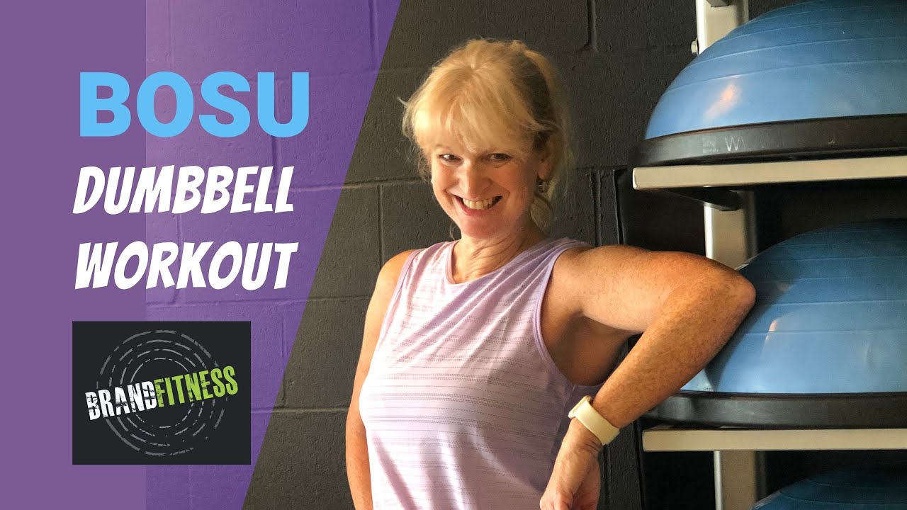 BOSU Dumbbell Workout | Full Body Bosu Ball Workout | Fit over 50
