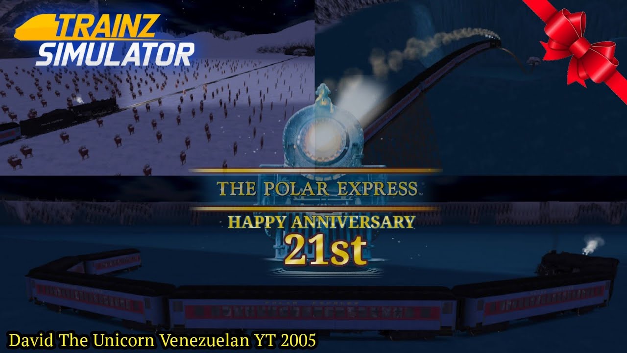 Trainz - The Polar Express 21th Anniversary Remake Part 3 Caribou Crossing, Glacier Gurch & Ice Lake