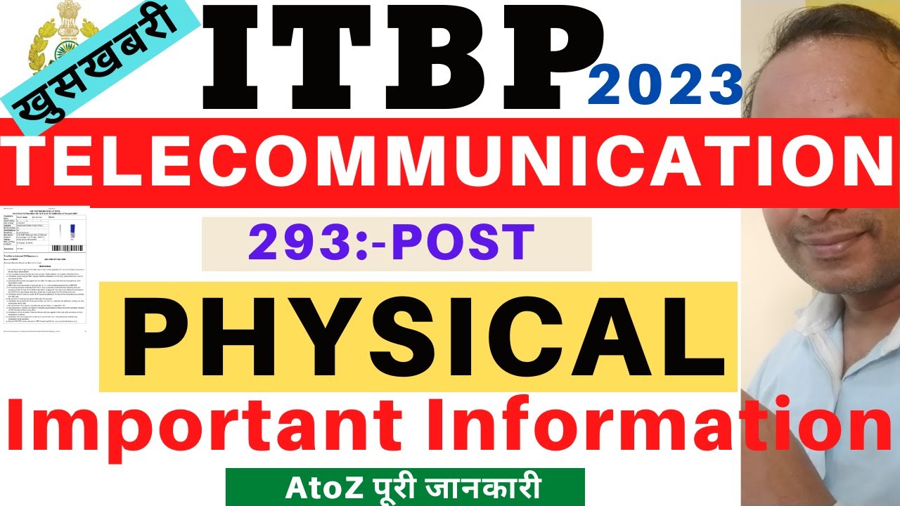 ITBP Telecommunication Physical 2023 | ITBP Constable Telecommunication Live Physical 2023 | ITBP