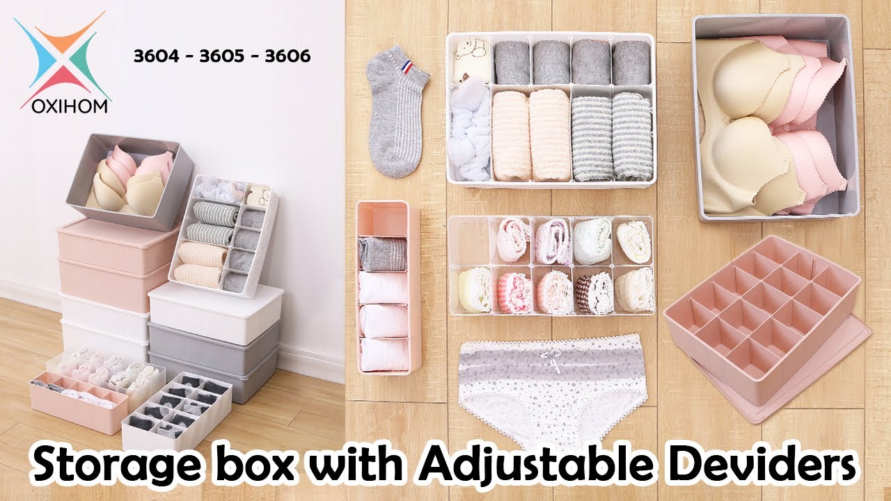 S3602 - S3606 Oxihom Storage box with adjustable dividers