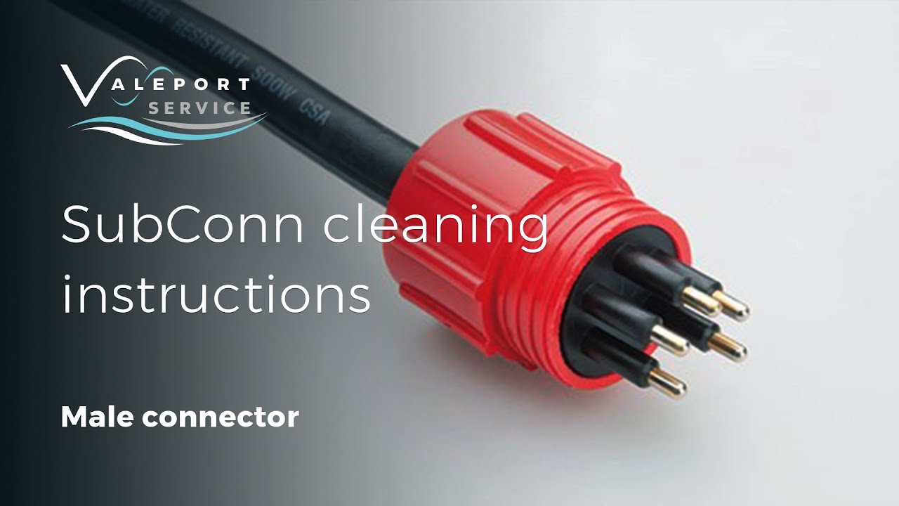 Valeport Service - SubConn cleaning instructions - male connector