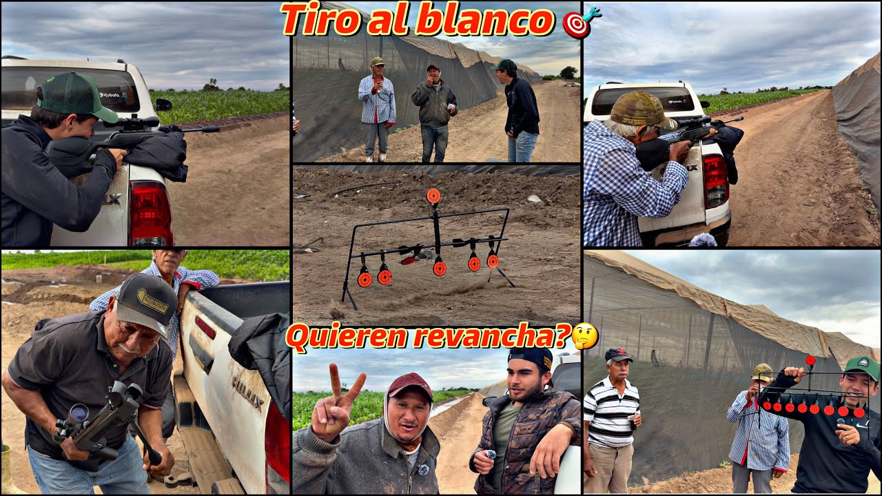 JUGAMOS AL TIRO AL BLANCO 🎯 CON EL RIFLE DE DIABLOS EN LA PARCELAS QUIEN GANÓ? 👀‼️