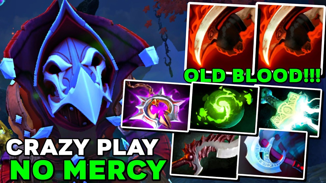 Bloodseeker OLD BLOOD Attack + DAMAGE No Mercy Crazy Play - Dota 2